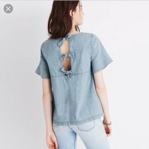 Madewell | chambray tie back top